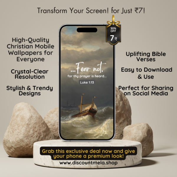 Transform Your Screen with Inspiring Bible Verse Designs - Luke 1:13