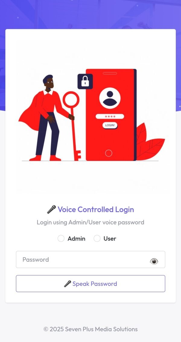 Advanced Voice Controlled Multi Users PHP MySQL Login System